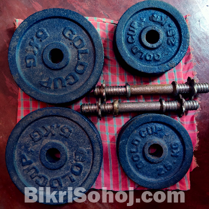 Weight Circle with Dumbbell and Barbell Bars